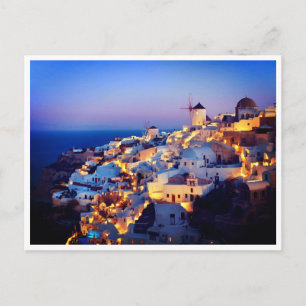 Carte postale - Île méditerranéenne Santorin