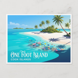 Carte Postale Île One Foot Aitutaki Îles Cook