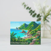 Carte Postale Île Orchidée Taïwan (Debout devant)