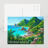 Carte Postale Île Orchidée Taïwan (Devant / Derrière)