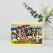 Carte Postale Île Retro St Simons (Debout devant)