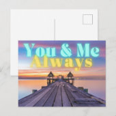 Carte Postale Île romantique Dock Always (Devant / Derrière)