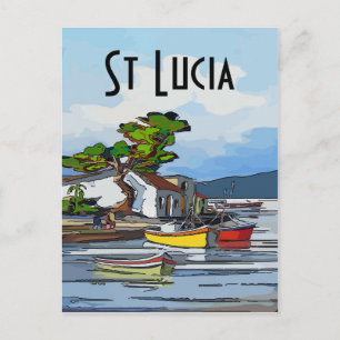 Carte Postale Île Sainte-Lucie, modifier le texte