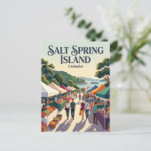 Carte Postale Île Salt Spring Canada (Debout devant)