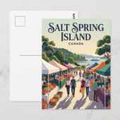 Carte Postale Île Salt Spring Canada (Devant / Derrière)