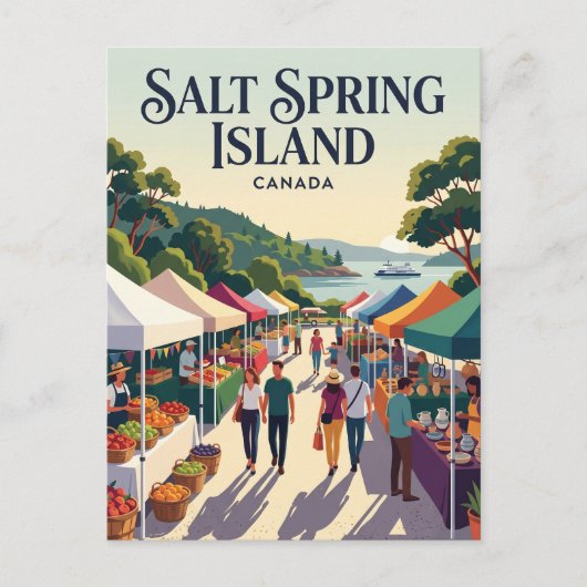 Carte Postale Île Salt Spring Canada (Devant)