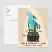 Carte Postale Île Salt Spring Colombie-Britannique Canada (Devant / Derrière)
