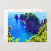 Carte Postale île samoa américain mer pittoresque (Devant / Derrière)