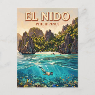 Carte Postale Île Shimizu El Nido Philippines