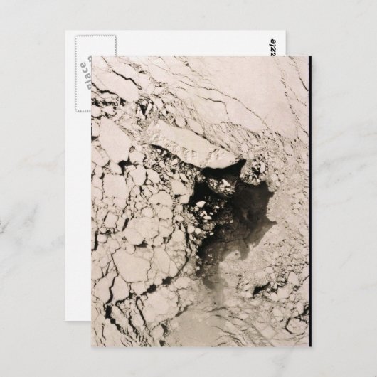 Carte Postale Île St. Matthew Image satellite, Mer de Béring (Devant / Derrière)