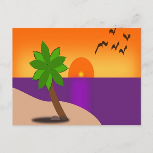 CARTE POSTALE ÎLE TROPICALE (Devant)