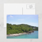 Carte Postale Île tropicale (Devant / Derrière)