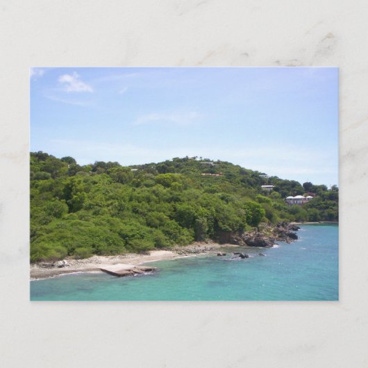 Carte Postale Île tropicale (Devant)