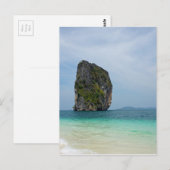 Carte Postale île tropicale (Devant / Derrière)