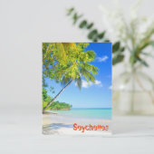 Carte Postale Île tropicale aux Seychelles (Debout devant)