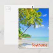 Carte Postale Île tropicale aux Seychelles (Devant / Derrière)