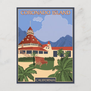 Carte Postale Île tropicale de Coronado, Californie