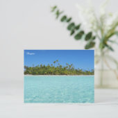 Carte Postale Île tropicale de Rangiroa (Debout devant)