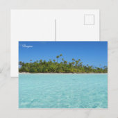Carte Postale Île tropicale de Rangiroa (Devant / Derrière)