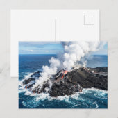 Carte Postale Île volcanique (Devant / Derrière)
