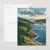 Carte Postale Île Whidbey, Washington (Devant / Derrière)