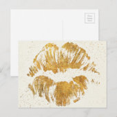 Carte Postale Île Wild | Elegant Stylish Kiss (Devant / Derrière)