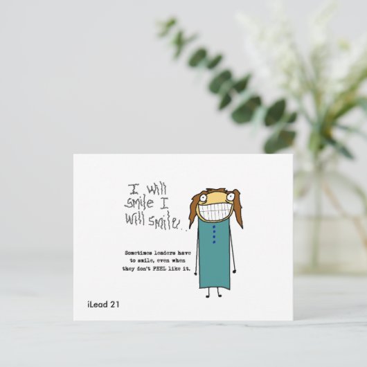 Carte postale iLead (Debout devant)