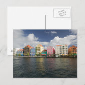 Carte Postale Îles ABC, CURAÇAO, Willemstad : Front de mer (Devant / Derrière)
