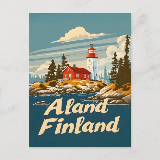 Carte Postale Îles Åland Finlande (Devant)