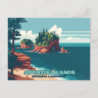 Iles Apôtres National Lakeshore Wisconsin Rétro