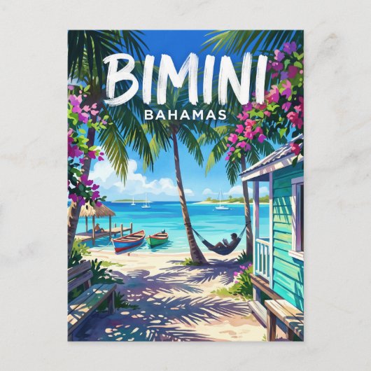 Carte Postale Îles Bimini Bahamas (Devant)