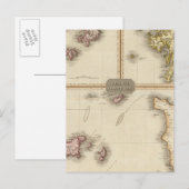 Carte Postale Îles britanniques éloignées Jersey et Guernesey (Devant / Derrière)