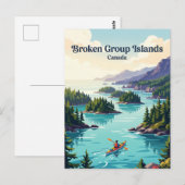 Carte Postale Îles Broken Group Canada (Devant / Derrière)