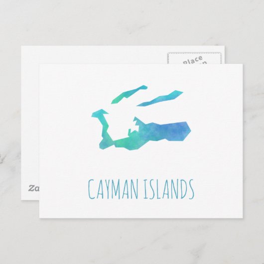 Carte Postale Îles Caïmans (Devant / Derrière)