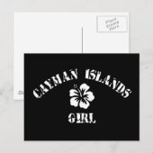 Carte Postale Iles Caïmans Fille rose (Devant / Derrière)