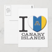 Carte Postale Îles Canaries (Devant / Derrière)
