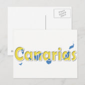 Carte Postale Îles Canaries (Devant / Derrière)