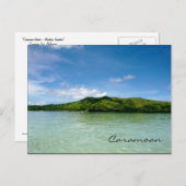 Carte Postale Îles Caramoan - Manlawi Sandbar Vue (Devant / Derrière)