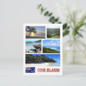 Carte Postale Îles Cook - Mosaic - (Debout devant)