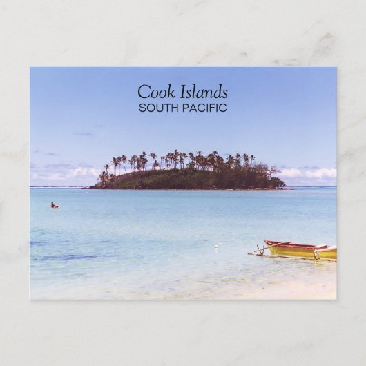 Carte Postale Îles Cook Pacifique Sud Photo Circa 1998 (Devant)