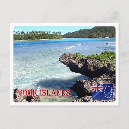 Carte Postale Îles Cook - Rarotonga Beach - (Devant)