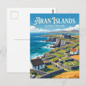 Carte Postale Îles d'Aran Irlande (Devant / Derrière)