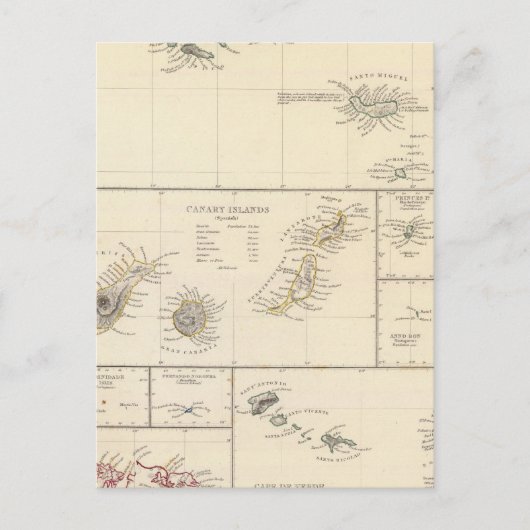 Carte Postale Îles de l'Atlantique (Devant)