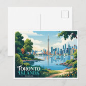 Carte Postale Îles de Toronto Canada (Devant / Derrière)