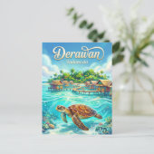 Carte Postale Îles Derawan Indonésie (Debout devant)