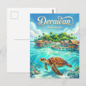 Carte Postale Îles Derawan Indonésie (Devant / Derrière)