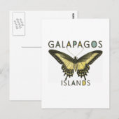 Carte Postale Îles des papillons Galapagos (Devant / Derrière)
