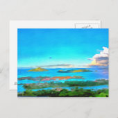 Carte Postale Îles et mer (Devant / Derrière)