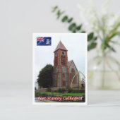 Carte Postale Îles Falkland - Cathédrale de Port Stanley - (Debout devant)