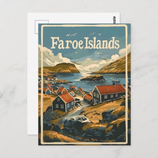 Carte Postale Îles Féroé (Devant / Derrière)